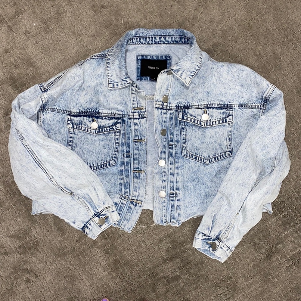 Forever 21+ Crop Jean Jacket